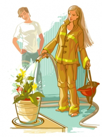 работа пожарного тяжела и опасна