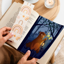 Книжная иллюстрация Мишка в лесу