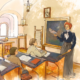 Урок в земской школе