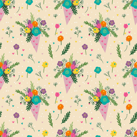 Паттерн букет цветов