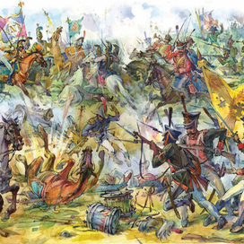 Юрий Богачев. Бородино. Илл. к кн. "Герои ратных дел Отчизны"