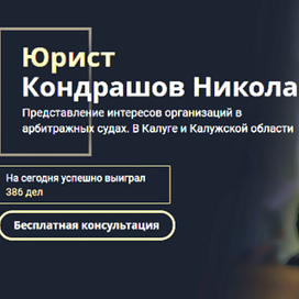  Решение арбитражных споров с юристом Кондрашовым