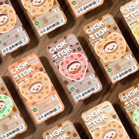 Дизайн упаковки для снэков и иконки для сайта