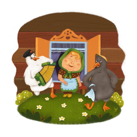 Два веселых гуся