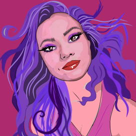 портрет в векторе