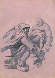 Страж подземелья и персонаж из аниме