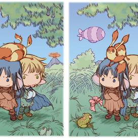 персонажи (найди отличия)