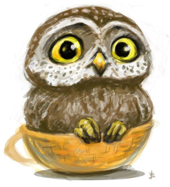 Сыч в лукошке)