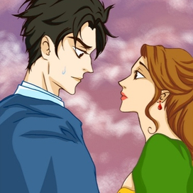 Рисунок в стиле аниме