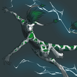 Дракон с молниями