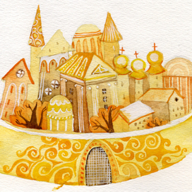 Иллюстрация к сказке "Три подземных царства"