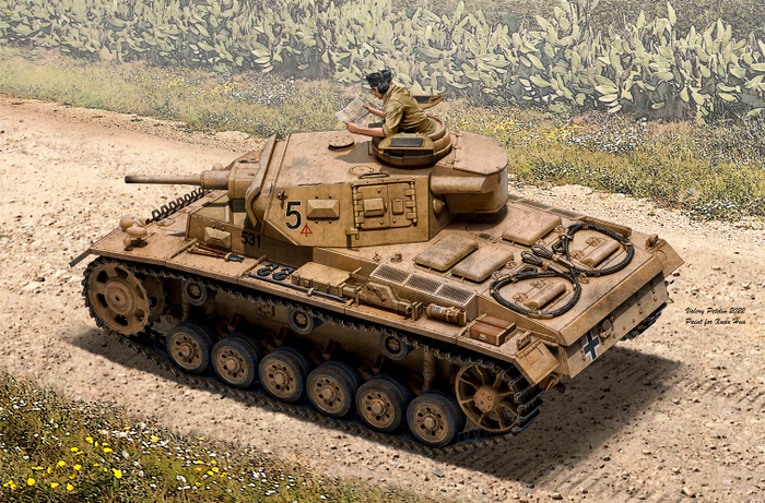 Pz III Ausf J ( commission artwork )