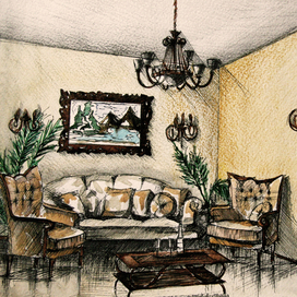 Интерьерная зарисовка