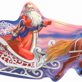 Новогоднее оформление иллюстрация