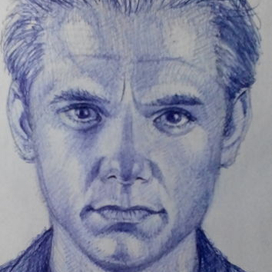 Шариковая ручка. Портрет. 