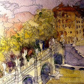 Мост ангелов. Улица Рима