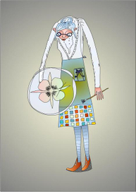 Бабуля художник