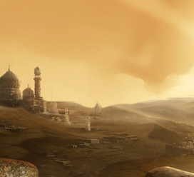 Декорации к спектаклю " 1001 Ночь " для ледового театра Елены Бережной 2014г.