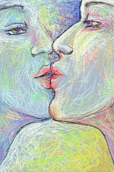 Поцелуй с зеркалом