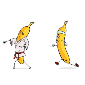 Cartoon Banana Character