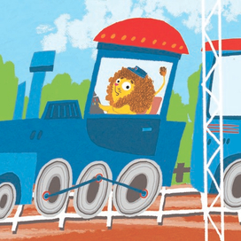 Книжка "Транспорт", поезд