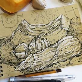 Скетч с овощами