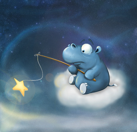 Бегемотик и звездочка