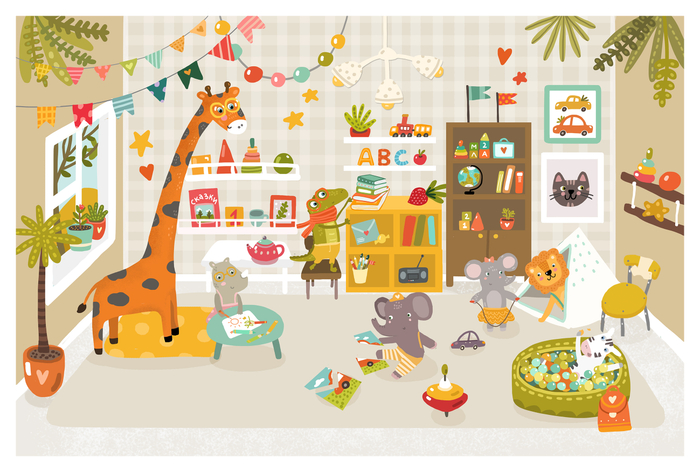 Книга с наклейками "Детский Сад"