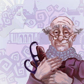 Эскиз для календаря. Жизнь человека. Декабрь