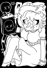 Ведьмя Близнец с книгой