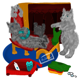 Иллюстрация «отпуск монстриков» 