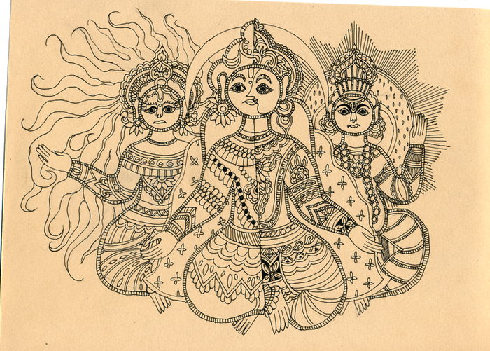 графика для индийской книги