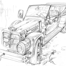 Автомобиль ретро.