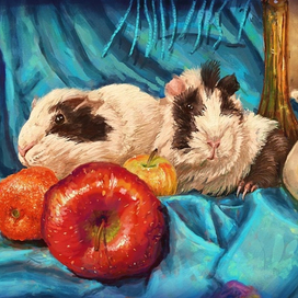 Натюрморт со свинтусами морскими.