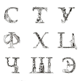 Акцидентный шрифт (С-Я)