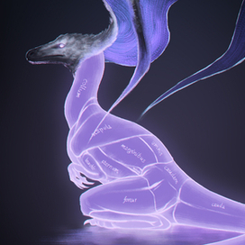 Дромеозаврид внутри