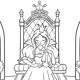 Раскраска. Принцессы 2