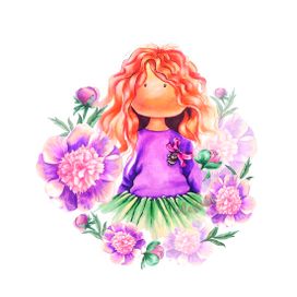 Логотип для мастера текстильных кукол