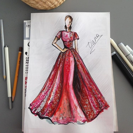 Fashion illustration Tiana Verner 