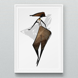 Fashion sketching - иллюстрации моделей