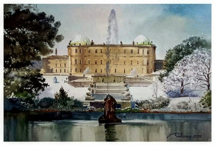 ,,Зимний фонтан в Powerscourt,,