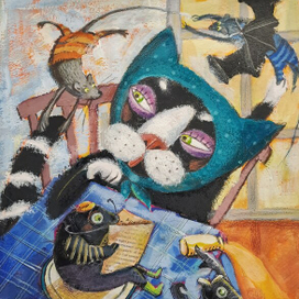 "Скушает кошка летучую мышку? А иногда у нее получалось: - Скушает мышка летучую кошку? Или даже так: - Скушает мышка летучую мошку? Не все ли равно, о чем спрашивать, если ответа все равно не получишь, правда?" Алиса. Кэрролл.