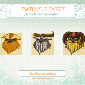 Twitch саб значки Шейкер