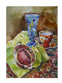 Натюрморт акварель