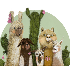 Счастливая семья лам