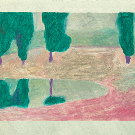 Нежный пейзаж с водой