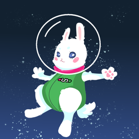 зайка в космосе