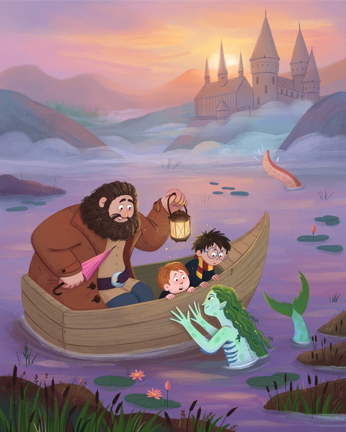 Встреча с тритоном. Гарри Поттер 