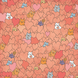 Лист скрап-бумаги из коллекции "Мур-мур"