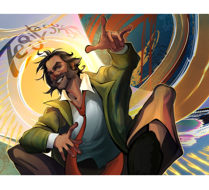 Фанарт по игре «Диско Элизиум»